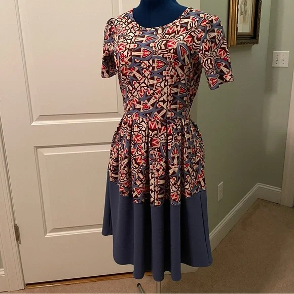 belted fitted dress PinkBlush Blue Folded Off Shoulder Belted Fitted Dress main image 1